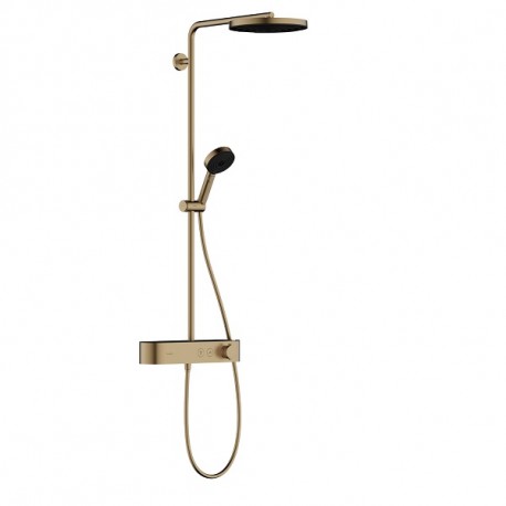 HANSGROHE Pulsify Showerpipe 260 1jet EcoSmart s termostatom ShowerTablet Select 400 kartáčovaný bronz 24221140