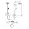 HANSGROHE Pulsify Showerpipe 260 1jet s termostatom ShowerTablet Select 400 kartáčovaný bronz 24220140