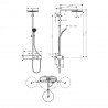 HANSGROHE Pulsify Showerpipe 260 1jet EcoSmart s termostatom ShowerTablet Select 400 matná čierna 24221670