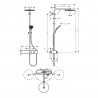 HANSGROHE Pulsify Showerpipe 260 1jet EcoSmart s termostatom ShowerTablet Select 400 matná biela 24221700