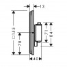 HANSGROHE ShowerSelect Comfort S batéria podomietková termostatická kartáčovaný bronz 15559140