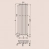 P.M.H. Rosendal radiátor kúpeľňový 420 x 1500 mm chróm R2C6