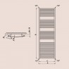 P.M.H. Marabu kúpeľnový radiátor 600 x 1815 mm chróm CM6