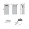 ZEHNDER Zenia komfortný vykurovací modul panty vľavo biely, ZENLW100045/X