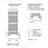 ZEHNDER Virando radiátor 1226 x 500 mm pre teplovod/kombi prevádzku Antracite Grey RAL 7016 AB-120-050-7016