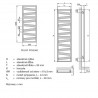 ZEHNDER Kazeane radiátor pre elektrickú prevádzku s tyčou RACY-C 1291 x 500 mm biela RAL9016, RK-130-050/GD