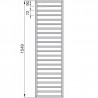 ZEHNDER Subway radiátor 1500 x 600 mm teplovod/kombi chróm SUBC-150-060