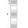 ZEHNDER Subway radiátor 1800 x 600 teplovod/kombi chróm SUBC-180-060