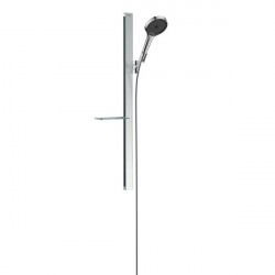 Hansgrohe Rainfinity sprchová sada 130 3jet s tyčou 90cm hadicou a poličkou chróm, 27671000