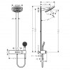 HANSGROHE Pulsify S Showerpipe 260 2jet s termostatom ShowerTablet Select 400 kartáčovaný bronz 24240140