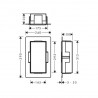 HANSGROHE XtraStoris Minimalistic výklenok do steny 300 x 150 x 100 mm matná čierna 56070670