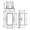 HANSGROHE XtraStoris Minimalistic výklenok do steny 300 x 150 x 140 mm matná čierna 56076670