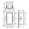 HANSGROHE XtraStoris Minimalistic výklenok do steny 300 x 150 x 140 mm kartáčovaná nerez 56076800