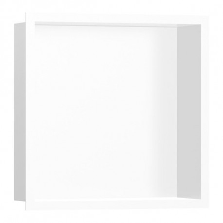 HANSGROHE XtraStoris Individual výklenok do steny matná biela s designovým rámom 300 x 300 x 100 mm matná biela 56099700
