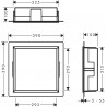 HANSGROHE XtraStoris Original výklenok do steny s rámom 300 x 300 x 100 mm betónovo šedá 56061380