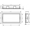 HANSGROHE XtraStoris Original výklenok do steny s rámom 300 x 600 x 100 mm betónovo šedá 56064380