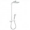 Hansgrohe Raindance Select E sprchový systém Showerpipe 360 1jet s termostatom biela/chróm, 27288400