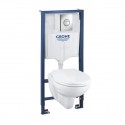 GROHE Solido - set modul Rapid SL, misa WC Bau Ceramic, sedátko SoftClose, tlačítko Sail chróm 39499000
