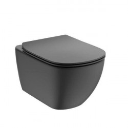 Ideal Standard Tesi závesné WC so sedadlom SoftClose, AquaBlade, čierna T3546V3