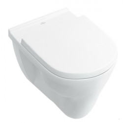misa WC závesná O.NOVO 36 x 56 s plochým splachováním, vodorovný odpad, Biela Alpin