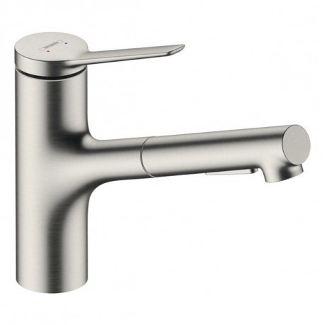 Hansgrohe ZESIS M33 drezová batéria 150 s vyťahovateľnou sprškou 2jet nerezový vzhľad 74800800