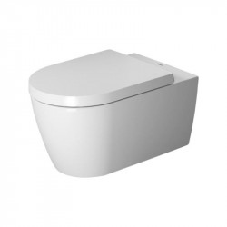 DURAVIT Me by Starck 37 x 57 cm závesná WC misa Rimless, Durafix, biela s glazúrou Hygiene Glaze 2529092000