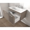 MYBATH skrinka pod umývadlo Grohe essence 80 x 46 cm supermat Fundermax 2206 AP Fango, 1-zasuvkova s tlmenym zatvaranim - plnov