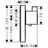Hansgrohe ShowerSelect termostatická batéria Highflow pod omietku pre 1 spotrebič a 1 výtok chróm, 15742000