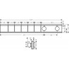 Hansgrohe RainSelect termostatická sprchová batéria pre 5 spotrebičov k telesu pod omietku, chróm, 15384000