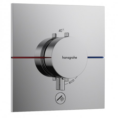 HANSGROHE ShowerSelect Comfort E batéria sprchová podomietková termostatická pre 1 spotrebič matná čierna 15575670