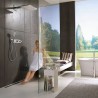 Hansgrohe RainSelect termostatická sprchová batéria pre 3 spotrebiče s držiakom k telesu pod omietku, chróm, 15356000