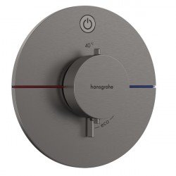 HANSGROHE ShowerSelect Comfort S batéria sprchová podomietková termostatická pre 1 spotrebič kartáčovaný čierny chróm 15553340