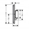 HANSGROHE ShowerSelect Comfort Q batéria sprchová podomietková termostatická pre 1 spotrebič kartáčovaný bronz 15581140