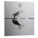 HANSGROHE ShowerSelect Comfort Q batéria sprchová podomietková termostatická pre 1 spotrebič kartáčovaný čierny chróm 15581340