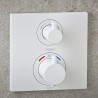 Hansgrohe Ecostat Square termostatická batéria pre 2 spotrebiče k telesu pod omietku matná biela, 15714700