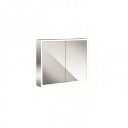 EMCO Asis Prime skrinka zrkadlová 80 cm, biele sklo, 949705162