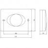 EMCO Round box na utierky 135 x 95 x 30 mm, čierny, 055313300