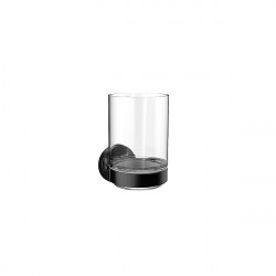 EMCO Round pohár s držiakom sklo/čierna, 432013300