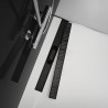 Alca Simple Black sprchový žľab 550 mm + perforovany rošt, čierna matná, set2v1, APZ10BLACK-550M