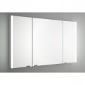 Salgar ALLIANCE 900 3-dverová zrkadlová skrinka s LED bočným svetlom, biela 83164