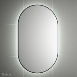 SALGAR Optima zrkadlo 92 x 52 x 3 cm Black Velvet 91121