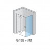 SANSWISS ANNEA bočná sprchová stena 120, Aluchróm číre sklo s AquaPerle, ANT12005007