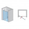 SANSWISS ANNEA sprchové dvere 120 1-krídlové ľavé aluchróm číre sklo s úpravou AquaPerle, AN13G12005007