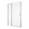SANSWISS DIVERA sprchové dvere 120 1-krídlové s pevnou stenou aluchróm číre sklo D22T13100205007