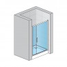 SANSWISS TOP-Line sprchové dvere 100 1-krídlové s pevnou stenou v rovine, aluchróm číre sklo TOP3110005007