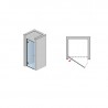 SANSWISS ANNEA sprchové dvere 90 cm 1-krídlové, montáž vľavo, aluchróm číre sklo s AquaPerle, AN1CG09005007