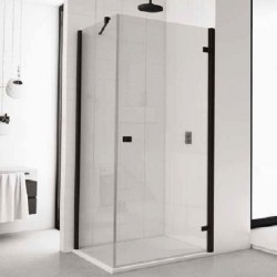 SANSWISS ANNEA sprchové dvere 75 cm 1-krídlové, montáž vpravo, matné čierne, číre sklo s AquaPerle AN1CD07500607