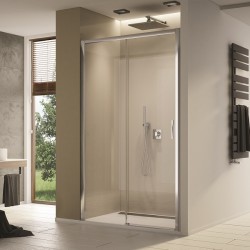 SANSWISS TOP-Line S sprchové posuvné dvere 140 pevný diel vpravo, aluchróm číre sklo, TLS2D1405007