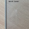 SANSWISS DIVERA sprchové zalamovacie dvere 80 x 200 cm, aluchróm, sklo Screen D22K0805087