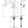 HANSGROHE Tecturis S 240 batéria umývadlová stojanková, CoolStart, EcoSmart+, matná čierna 73372670